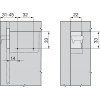 Zawieszka Blum kremowa 48N0510.02 lewa